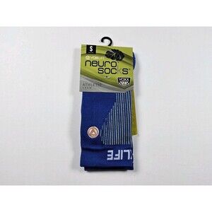 Voxx Life Stasis Neuro Socks Athletic Crew Blue Size S (W 4-7)